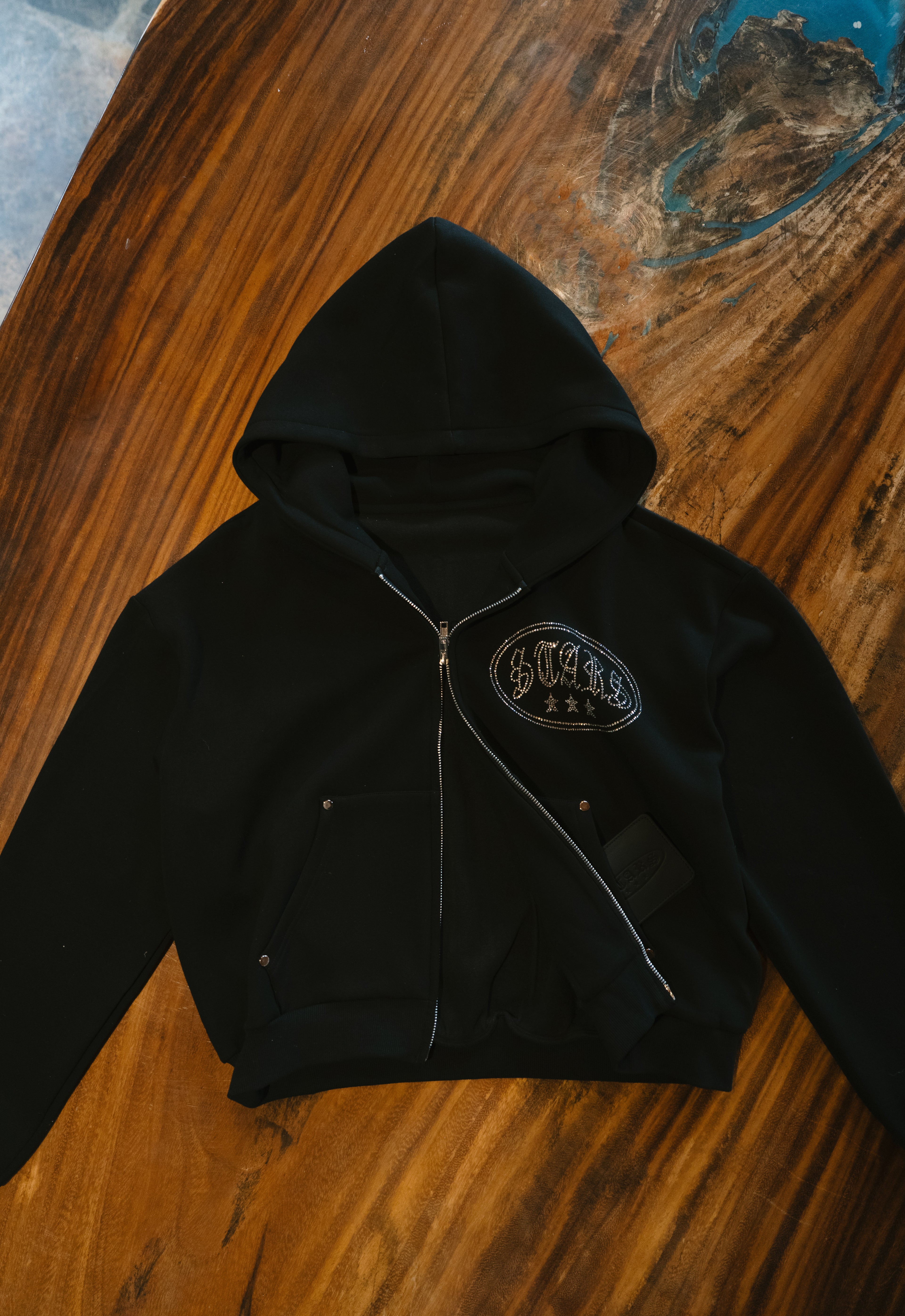 Hoodie Double Zipper